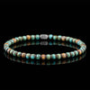 Camel-Turquoise Hematite Bracelet V (4mm)