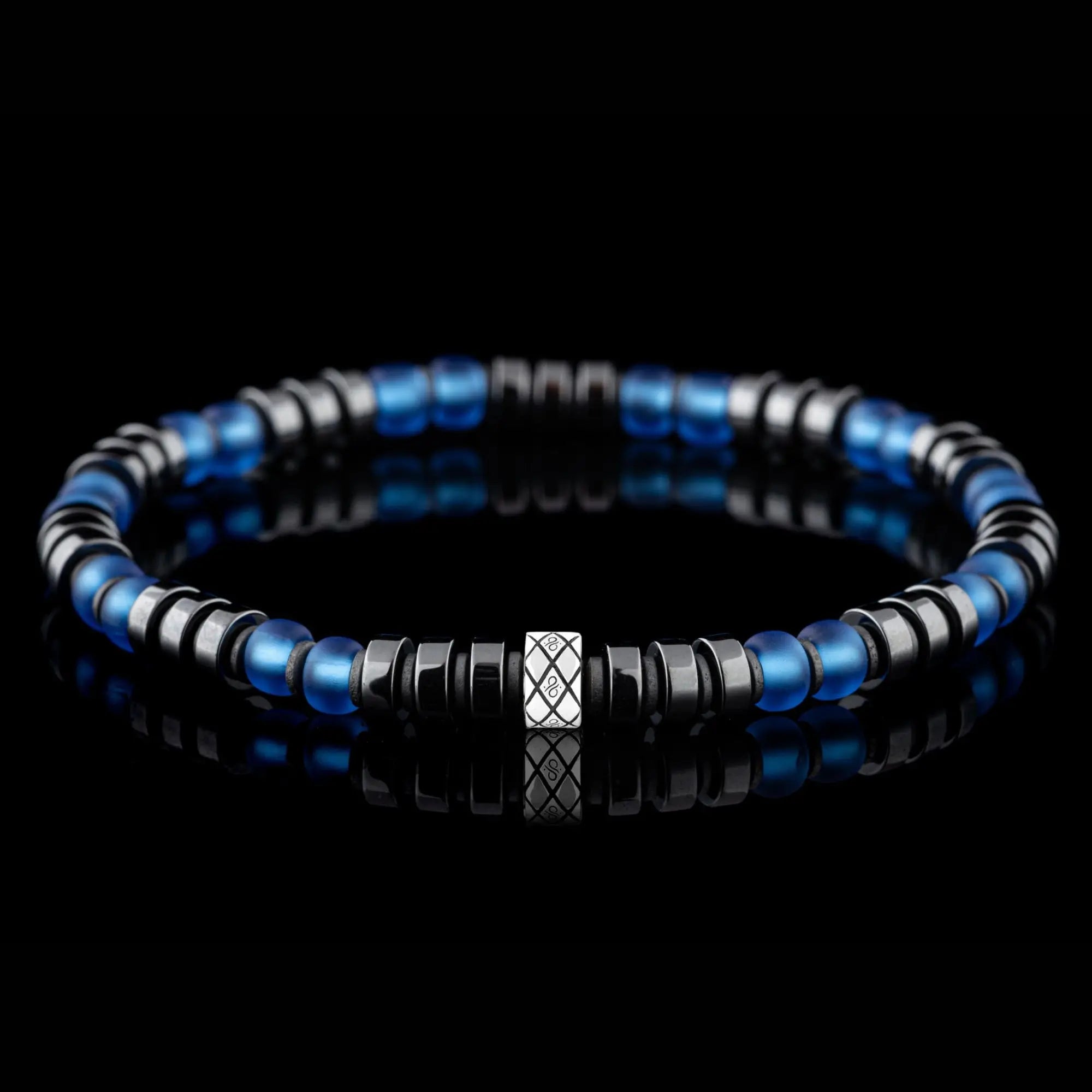 Dark Hematite Blue Bracelet II (6mm)