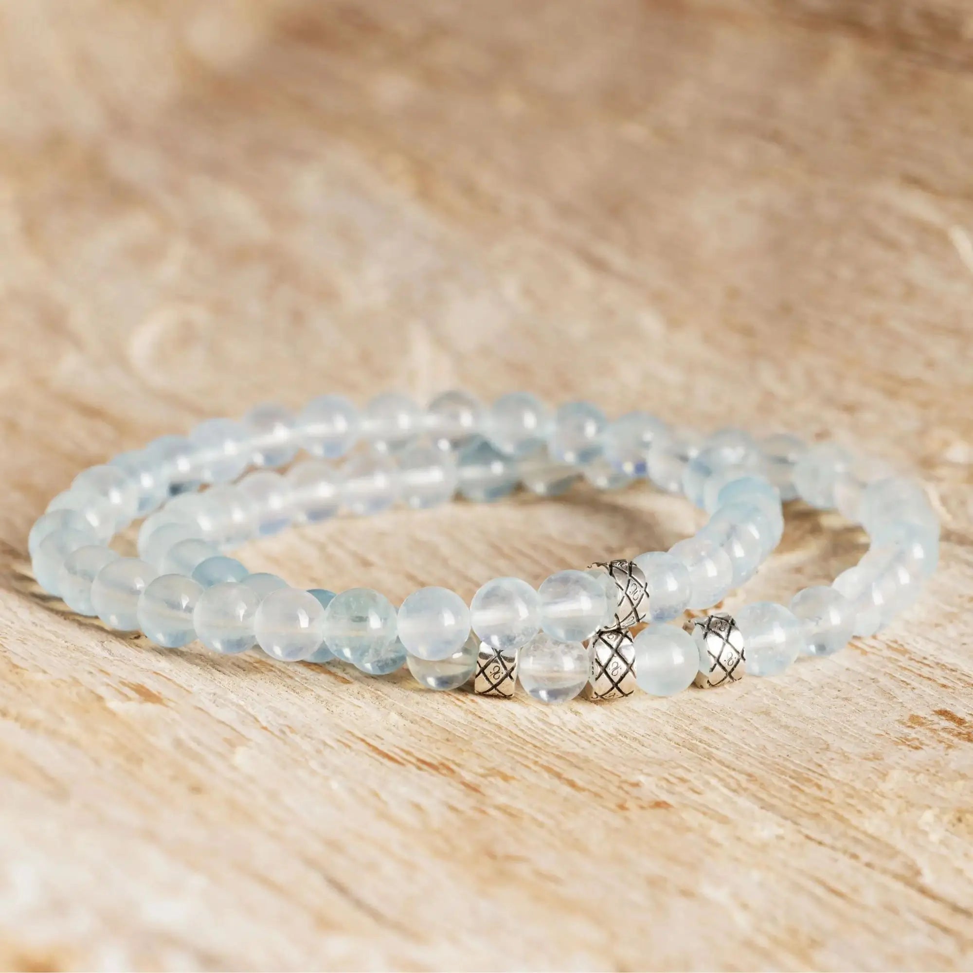 Aquamarinarmband XIII (6mm) 