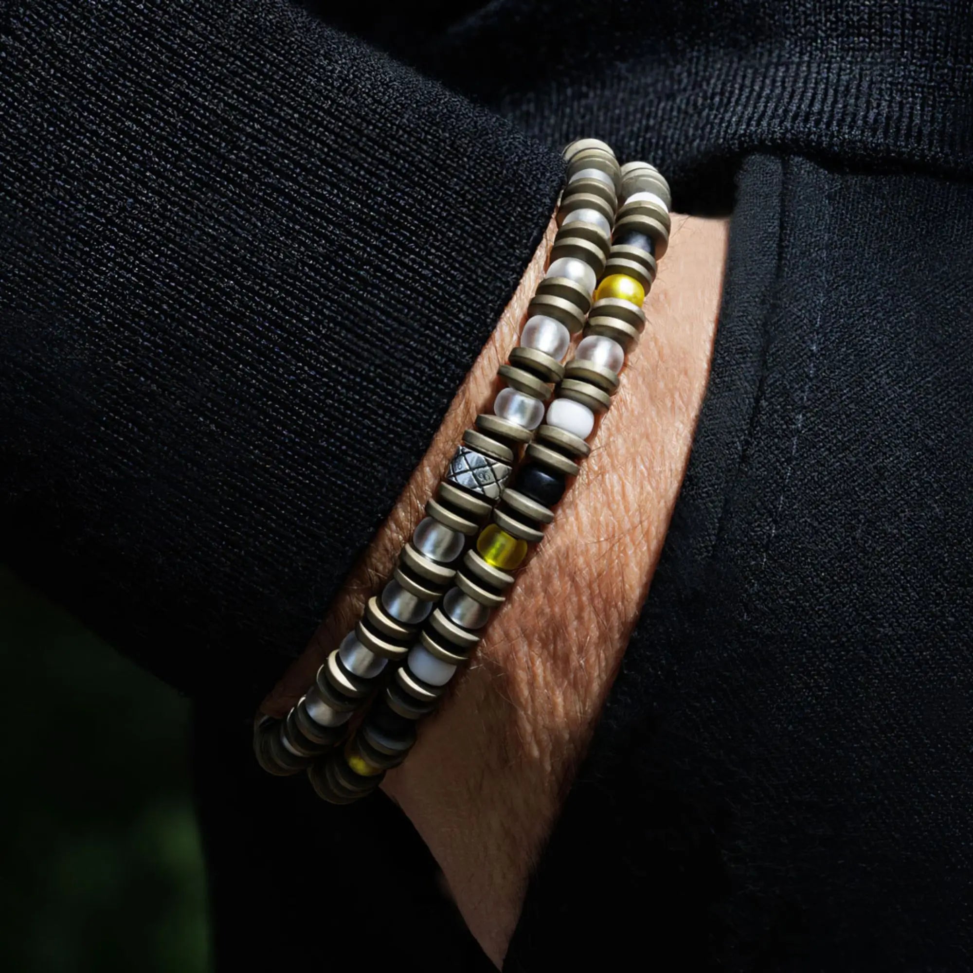 Hematite Bronze Bracelet VIII (6mm)