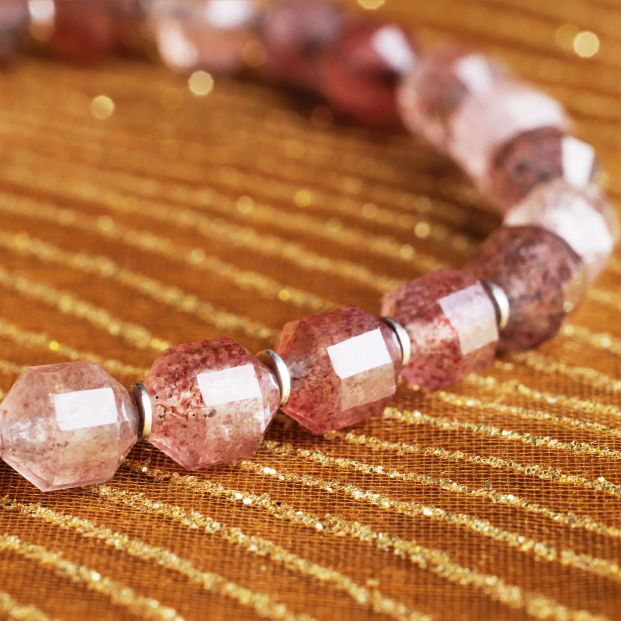 Strawberry Quartz Bracelet IV (6mm)