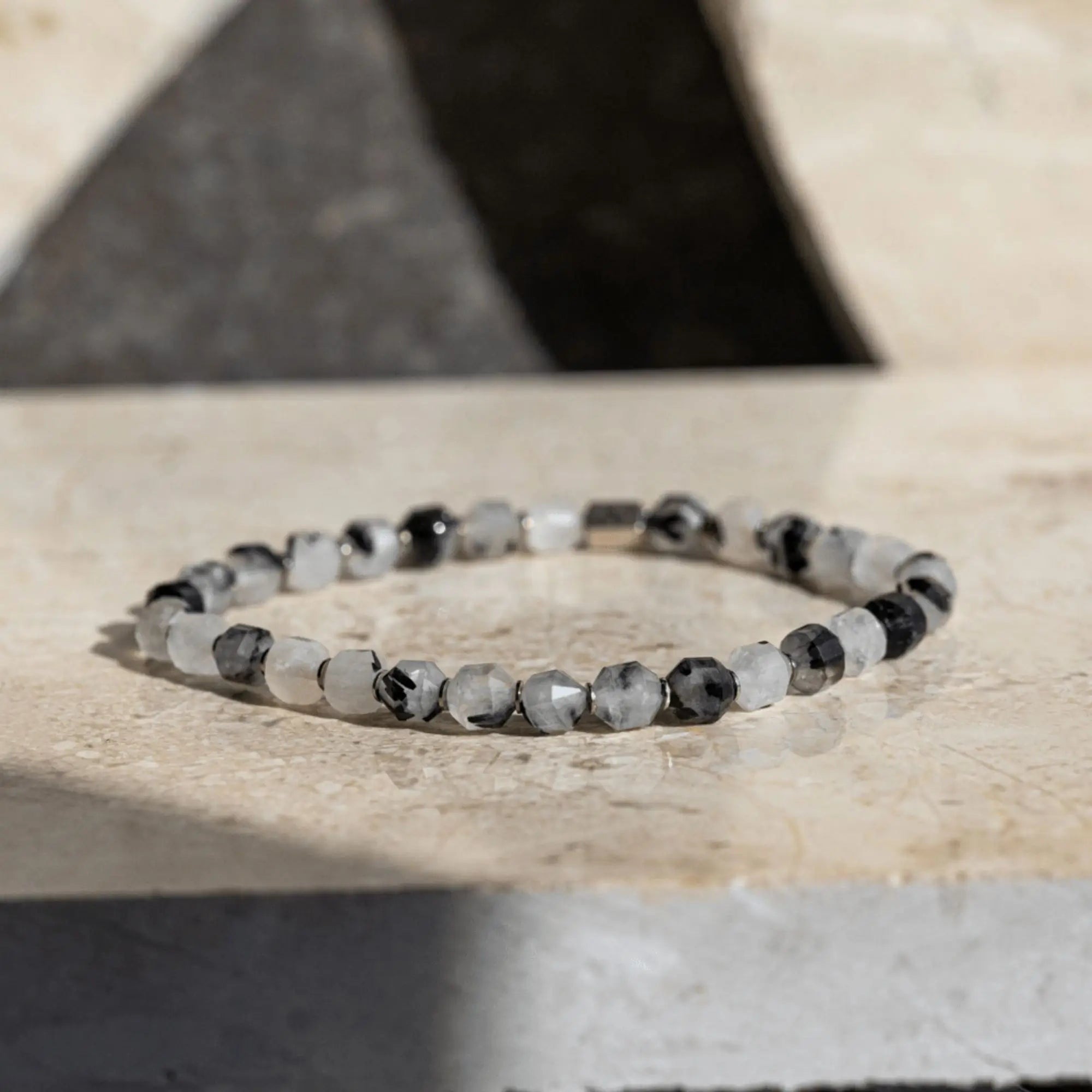 Black Rutilated Quartz Bracelet IV (5.5mm)