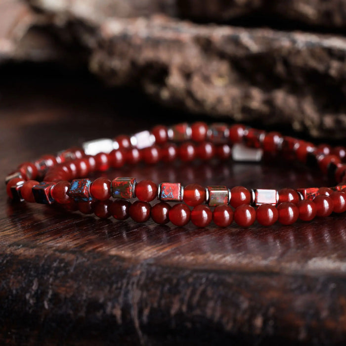 Carnelian Bracelet I (4mm) - Secondary Specimen