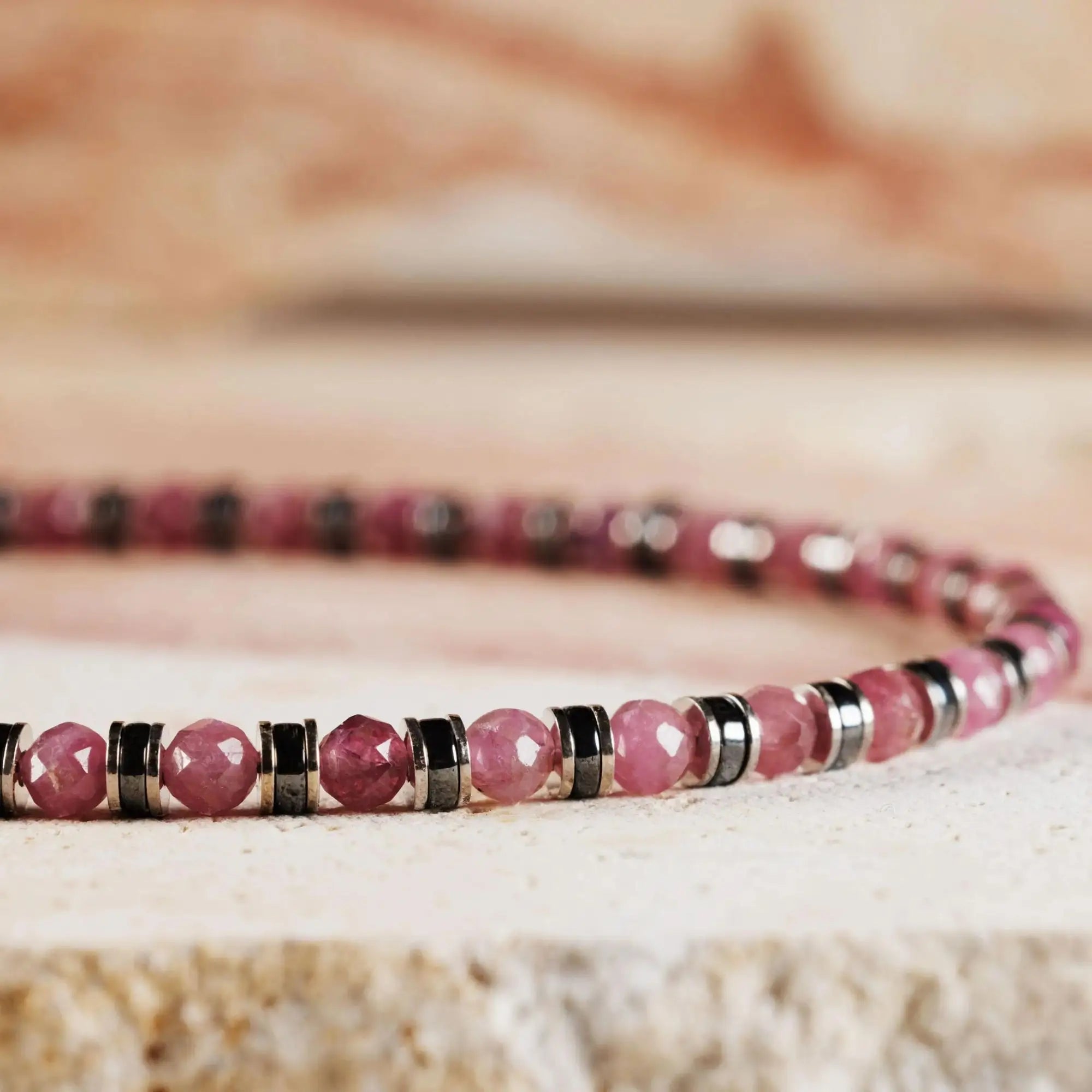 Pink Tourmaline Bracelet I (3mm)