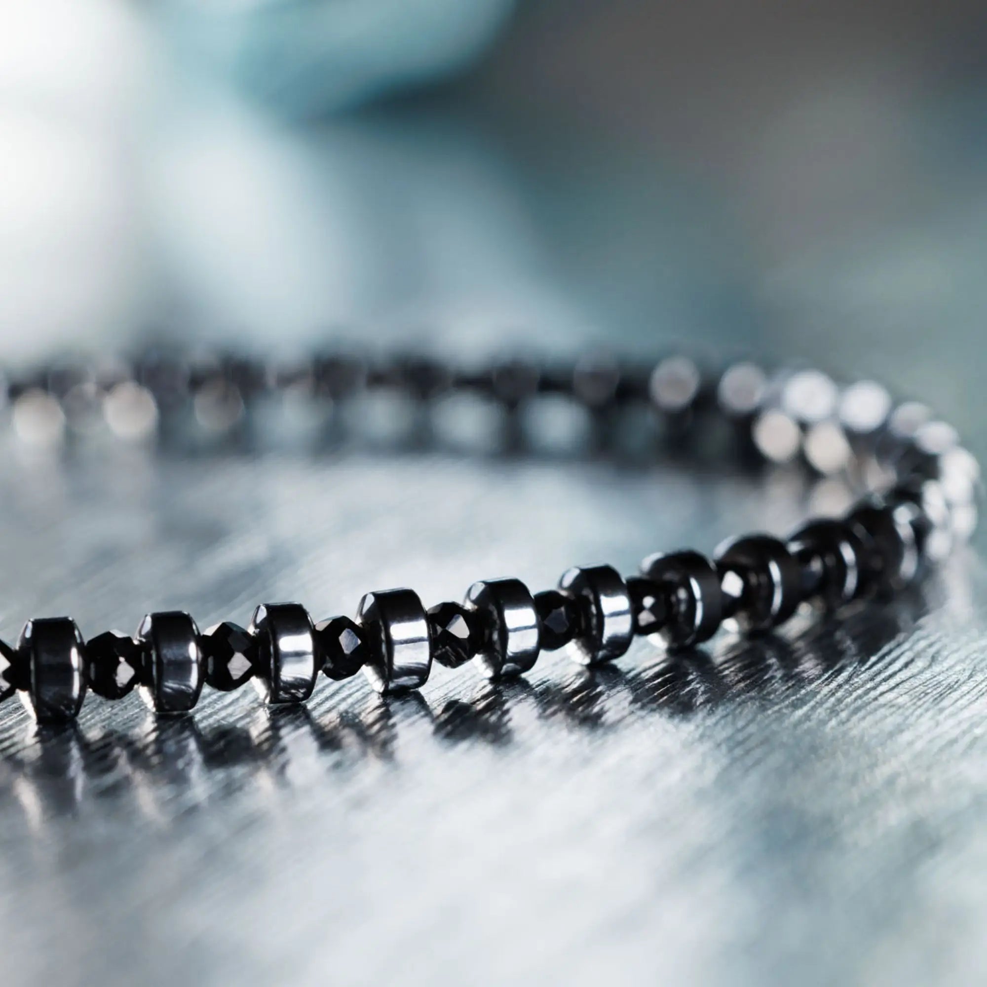 Black Spinel Bracelet IV (2mm)