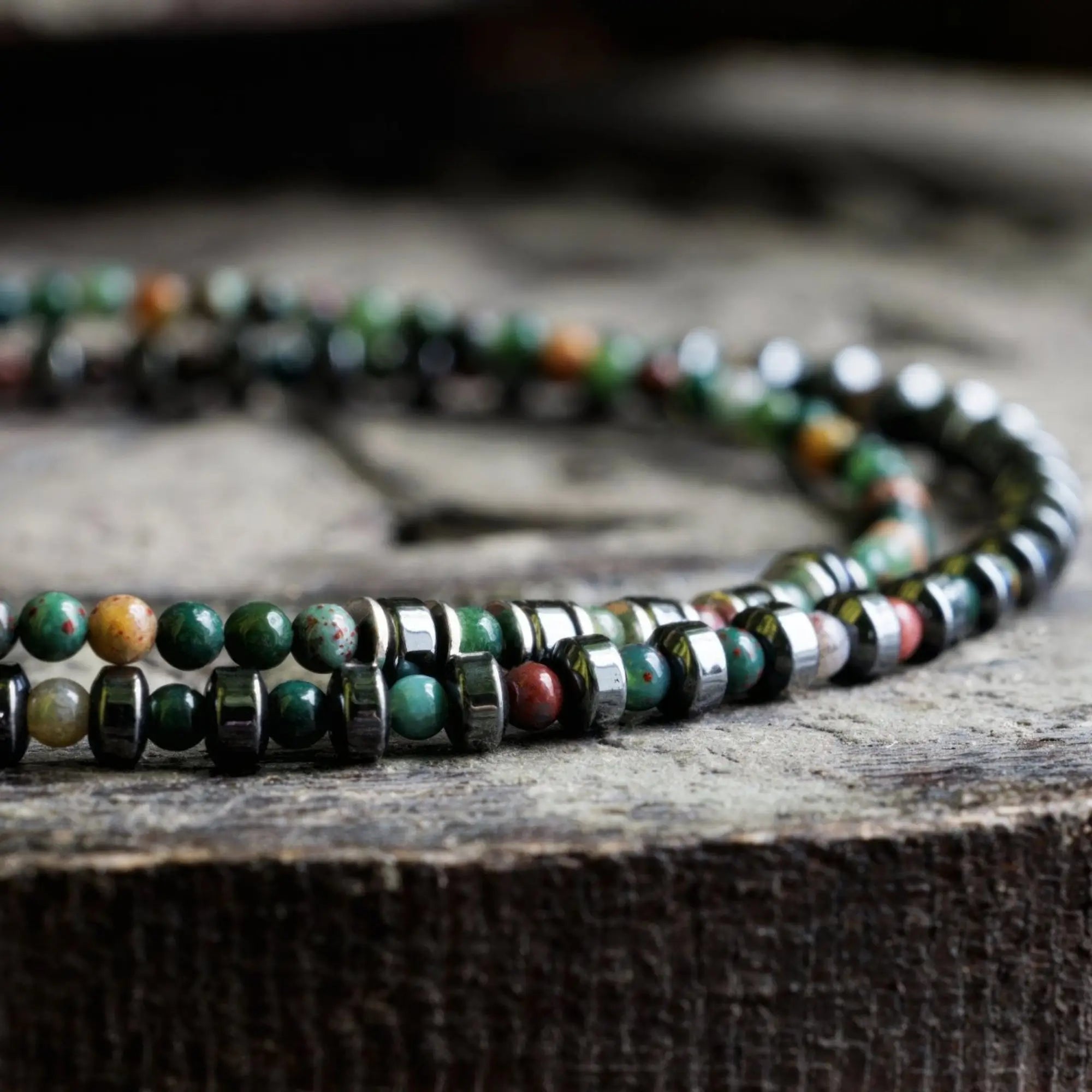 Bloodstone Bracelet V (2mm)