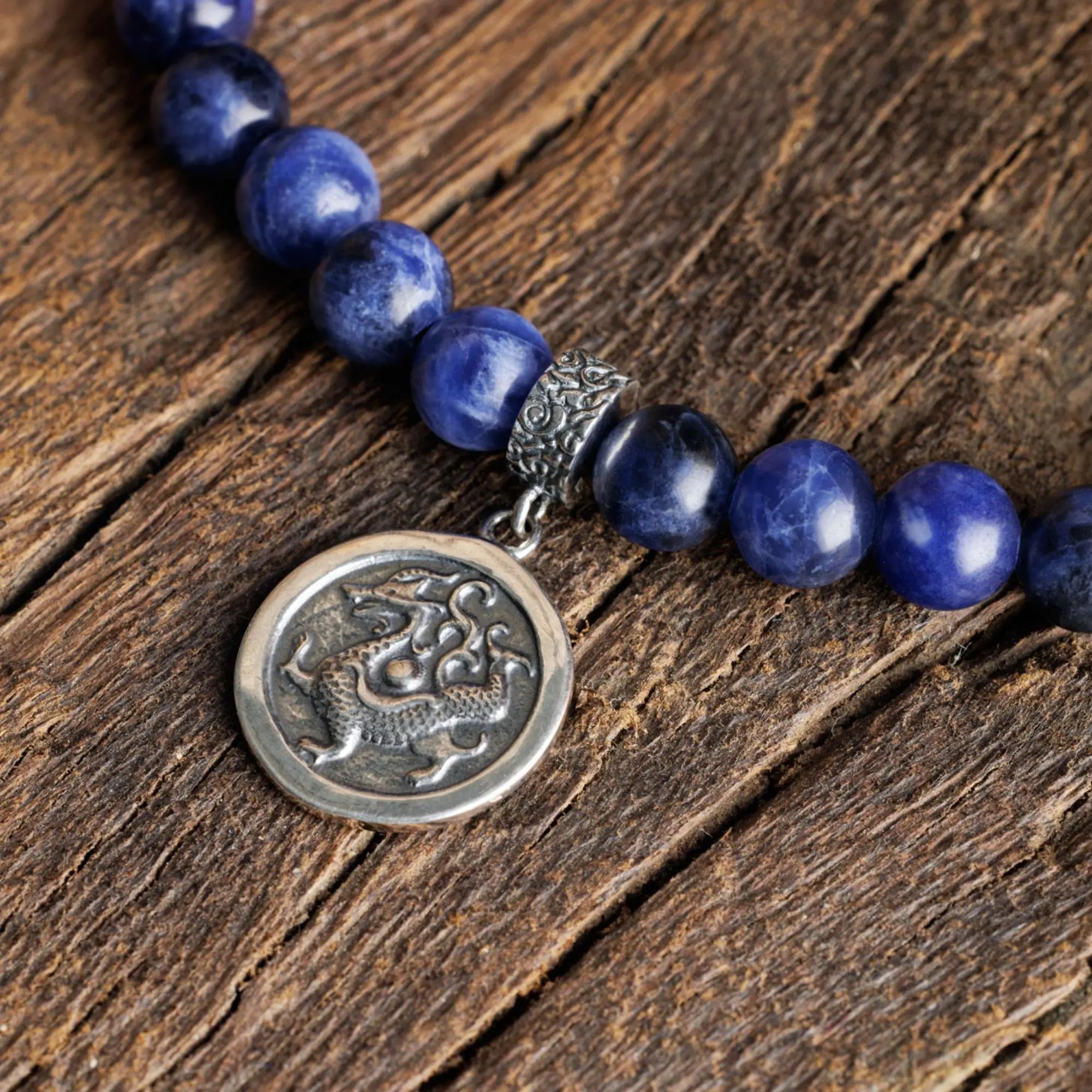 Sodalite - Blue Dragon Bracelet (6mm)