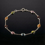 White Gold Multicolor Bracelet II (7x5mm)